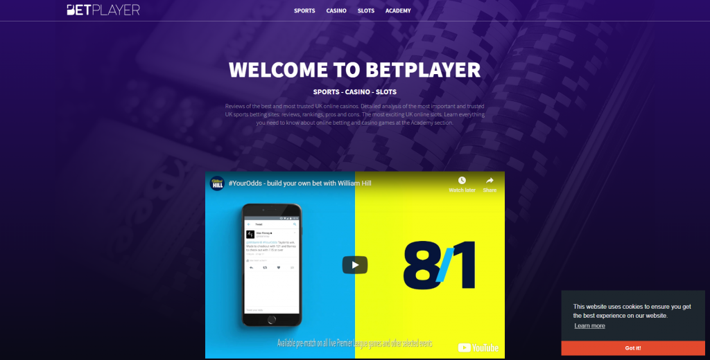 betplayer home page